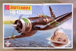 Matchbox 1/72 F4u - 4 Corsair Vintage Plastic Model Kit Decal Problem