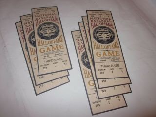 1995 Baseball Hall Of Fame Game Ticket Stubs Detroit Tigers Vs.  Chicago Cubs 3rd