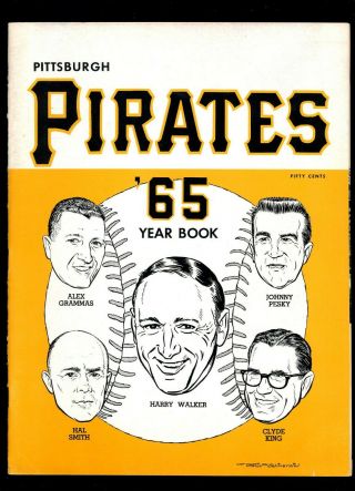 1965 Pittsburgh Pirates Yearbook Roberto Clemente Willie Stargell Bob Friend