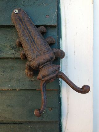 Antique Victorian Cast Iron Beetle Boot Puller Jack C.  1880 
