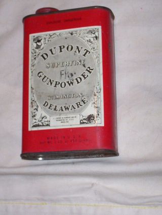 Dupont Gunpowder/wilmington,  Delaware Vintage Country.  Store Tin