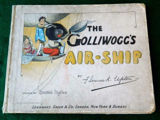 Florence Upton Antique 1902 1st Edition Childrens Book The Air Ship