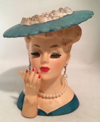 Vintage Napcoware Lady Head Vase,  C3307,  5 1/2” Tall