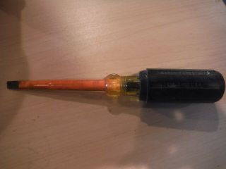 Vintage Klein Tools Insulated Screwdriver 602 - 4
