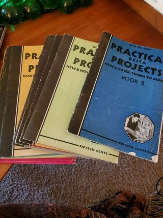 Vintage Practical Delta Projects & Things To Make Books,  12 In All,  Novel.