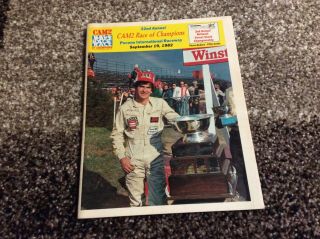 1982 Pocono International Raceway Cam2 Race Of Champions Program