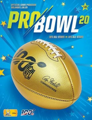 2020 Nfl Pro Bowl Afc Vs Nfc Gameday Program From Orlando,  Fl