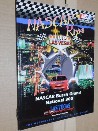 1997 Nascar Busch Grand National 300 L.  V.  M.  S.  Race Program 1st Nascar Event