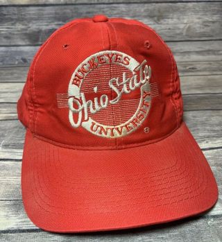 Vintage Ohio State University Buckeyes Osu Snapback Hat Embroidered Cap The Game