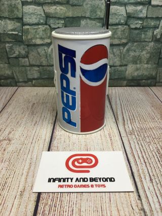 Vintage Pepsi Cola Pepsi Co Soda Can Novelty Transistor AM FM Radio 9v 2
