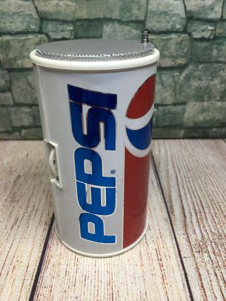 Vintage Pepsi Cola Pepsi Co Soda Can Novelty Transistor AM FM Radio 9v 3