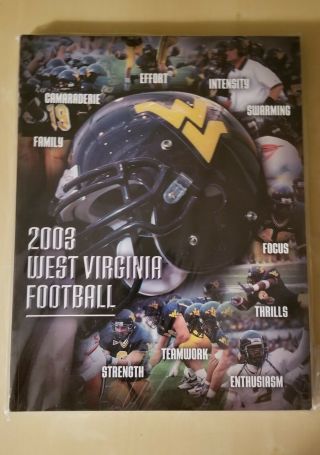 2003 Wvu West Virginia Football Media Guide