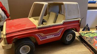 Vintage Tonka 835 Tr Red Bronco Jeep Wheels 1970 