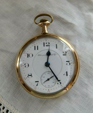 Antique Hampden Watch Company Pocket Watch 17 Jewels Wm.  Mckinley,  B&b Case