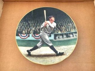Legends Of Baseball Collectors Plate Delphi Babe Ruth Called Shot Yankees Benger