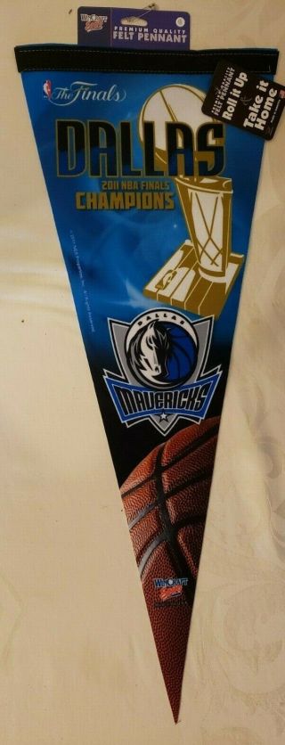 Dallas Mavericks 2011 Nba Finals Champions Basketball Premium Pennant