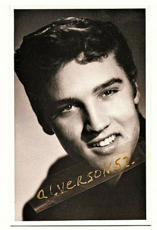 Elvis Presley Vintage B/w Studio Print 6 - Memphis,  Tn - July 10,  1955