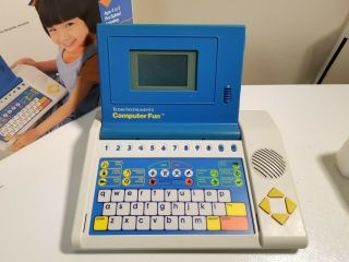 Vintage Texas Instruments Computer Fun Laptop Toy 1988