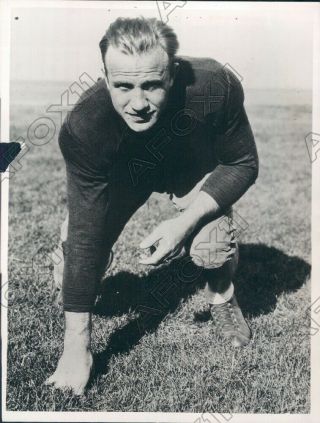 1930 Washington State University Cougars Football Capt E Schwartz Press Photo