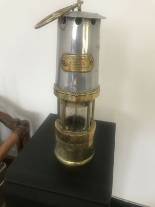 Vintage Miners Lamp A Lovely Item With Makers Name On