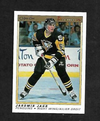 1990 - 91 Opc (o - Pee - Chee) Premier Nhl Hockey: 50 Jaromir Jagr Rc,  Pittsburgh