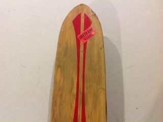 Vintage 1960 ' s Nash Goofy Foot Wood Skateboard 22.  5 
