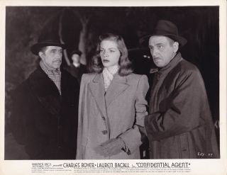 Lauren Bacall Vintage 1945 Confidential Agent Warner Bros.  Noir Photo
