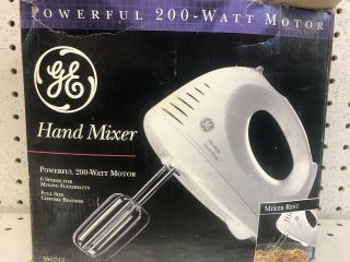 Vintage General Electric 200 - Watt Model 106742 6 Speed Hand Mixer Box