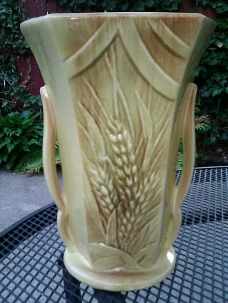 Vintage Nelson Mccoy Usa Wheat Vase 1950 
