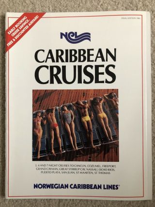 Ncl 1986 Cruise Ship Brochure Including Extensive Ss Norway Inclusions
