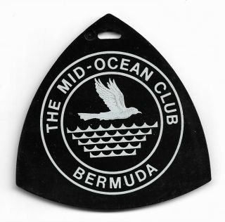 2 Vintage Golf Bag Tags From The Mid Ocean Club In Bermuda From 1976 And 1978