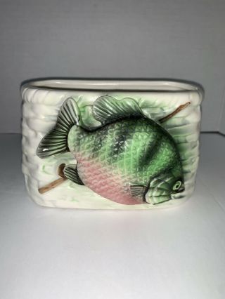 Vintage Napcoware C - 6101 Ceramic Fish Planter