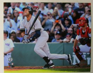 Derek Jeter York Yankees Last At Bat Licensed 8x10 Photo Fenway Park 9 - 28 - 14