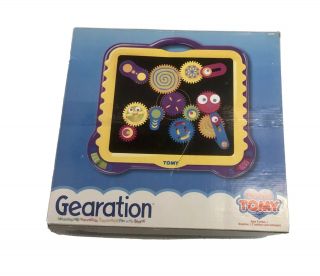 Vintage 1997 TOMY Gearation Mechanical Magnetic Gears Board Toy COMPLETE 2