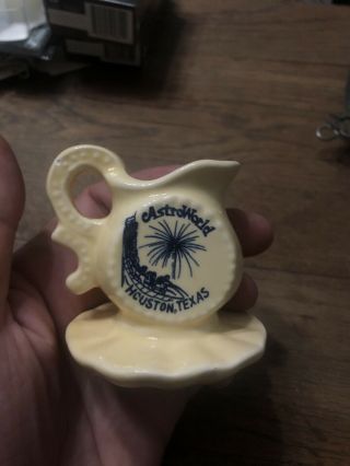 Vintage Houston Texas Astroworld Six Flags Amusement Pitcher Pioneer Town 1970 