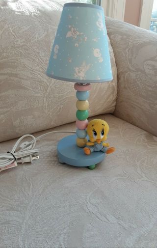 Vintage Baby Looney Tunes Tweety Lamp