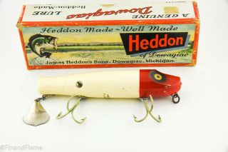 Vintage Heddon Dowagiac Husky Flap Tail Antique Fishing Lure Jj11