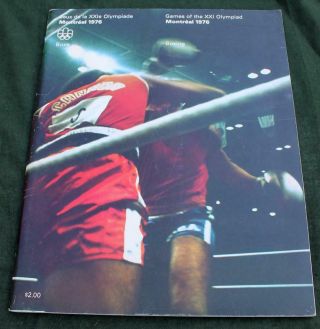 1976 Olympic Boxing Program Summer Olympics Montreal Leon Michael Spinks