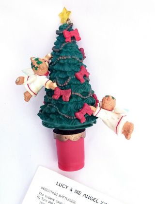 Vintage 1987 Lucy & Me " Deck The Halls " Enesco Christmas Tree Ornament 5 "