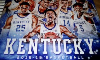 Uk Wildcats Ky Wildcats Mens Basketball Schedule 2018 - 2019 Kentucky Poster