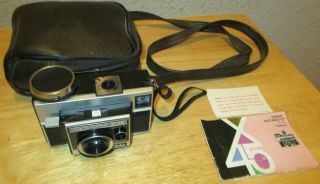 Vintage Kodak Instamatic X - 45 Camera With Instructions And Camera Bag