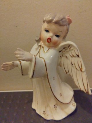 Vintage Porcelain Angel Figurine Fine Quality S R Japan 4 3/4 " Tall