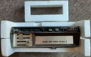 8 Track Player Car Stereo Fulton Model Fd - 525 Vintage,  Classic,  Antique