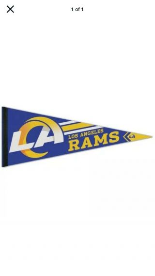 Los Angeles Rams Premium Pennant Logo First Edition Wrinkle Proof Nfl