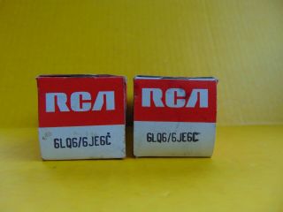 Pair Vintage Rca 6lq6 6je6c Audio Vacuum Tubes In Boxes