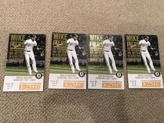 4 Mike Fiers Oakland A’s 5/7/19 No Hitter Commemorative Ticket Stub Athletics