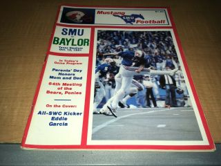 1981 Smu Mustangs Vs.  Baylor Bears College Football Program