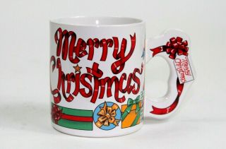 Vintage The Love Mug Inc Merry Christmas Mug Holiday Expressions