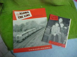 FIVE - 1949 - 50 - ' ALONG THE LINE ' York,  HAVEN & HARTFORD RR MAGAZINES 2