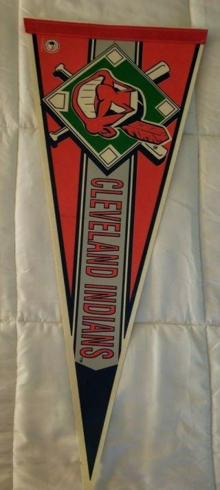 MLB Cleveland Indians CHIEF WAHOO Pennant Baseball Pennant Flag Vintage Wincraft 2